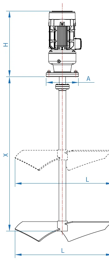 Plano de dimensiones de la IBC