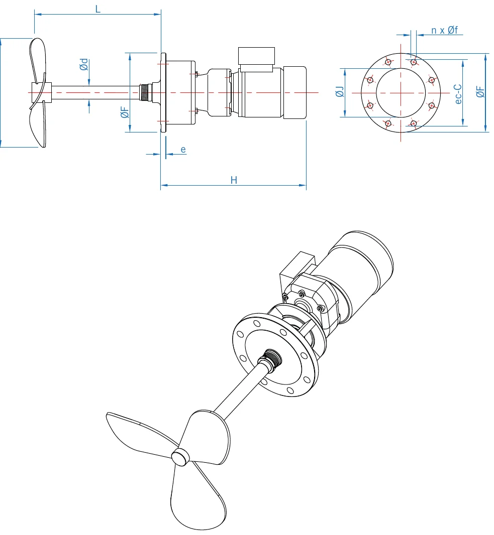 Plano de dimensiones de la LECOR / LMRE